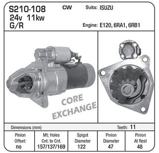 STARTER 24V E120 11KW HITACHI