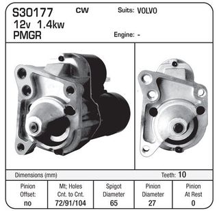 STARTER VALEO SUIT RENAULT/VOLVO