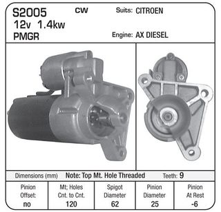 STR BOSCH 12V 2.3KW- Nissan 2.5l Diesel