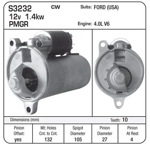 STR 12V 1.4KW 10TH EXPLORER V6 4.0L