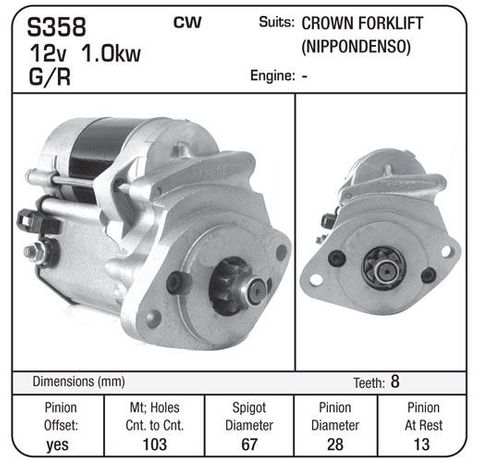STARTER ND GR SUIT CROWN F/LIFT