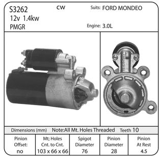 STARTER FORD PMGR 10TH MONDEO