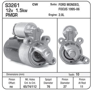 STARTER 12V PMGR FORD/MONDEO