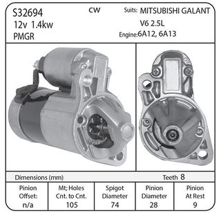 STR 12V PMGR MITSI 1THRD 1PLN 8TH