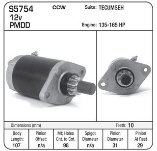 STARTER TECUMSEH OHV135-OHV175