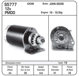 STARTER BRIGGS - JOHN DEERE 16-18.5 HP 2000-06