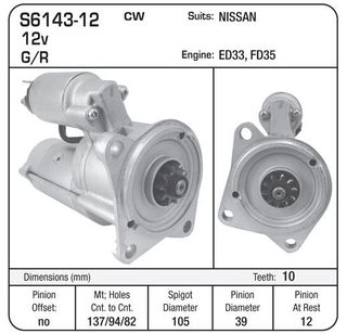 STARTER 12V ED33,FD35