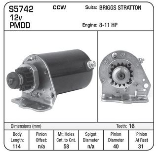 STARTER BRIGGS 8-11 HP