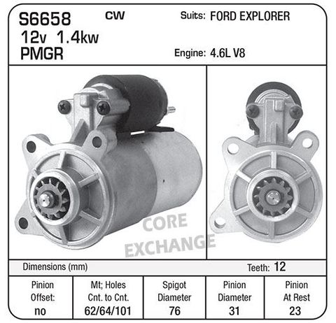 STR 4.6L V8 EXPLORER 02-06 NOSELESS