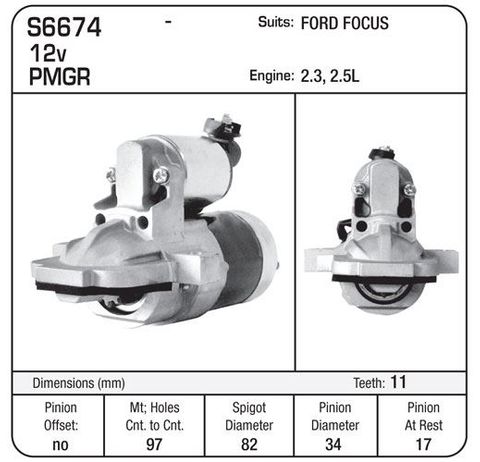 STARTER MAZDA/FORD  ESCAPE TRIBUTE 2004-2006
