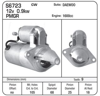 STARTER DAEWOO PMGR 9TH