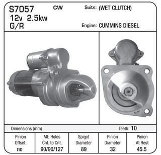 STARTER 28MT 12V WET 10TH32MM