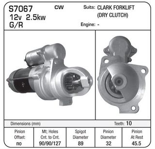STARTER 12V 10TH40MM 28MT(DRY)