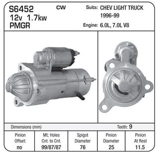 STR 12V 9TH CHEV/GMC 96