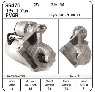 STARTER DELCO PMGR 11TH 1.7kw