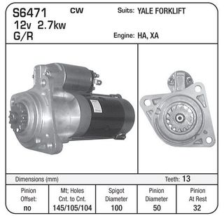 STR YALE FORK 12V 14TH CW