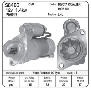 STARTER CAVALIER PMGR 2.4L