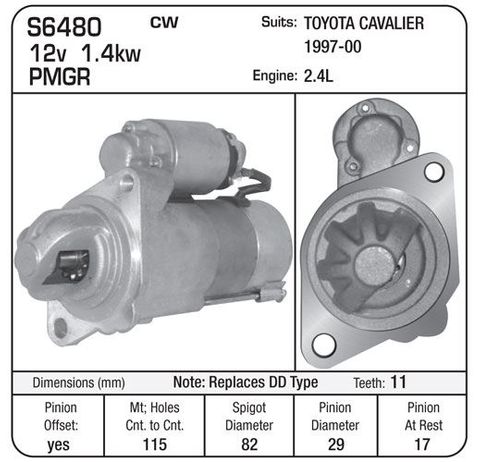 STARTER CAVALIER PMGR 2.4L