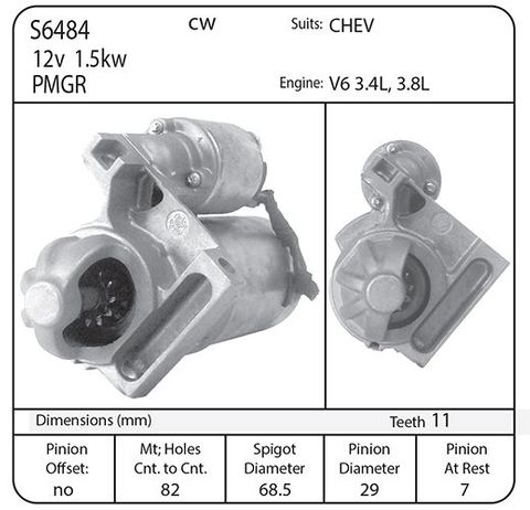 DELCO 12V PMGR STARTER