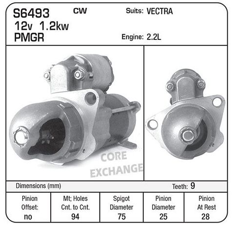 STARTER DELCO PMGR VECTRA 05