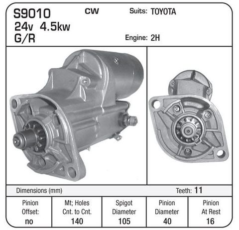 STR 24V 11TH SUIT 2H TOYOTA