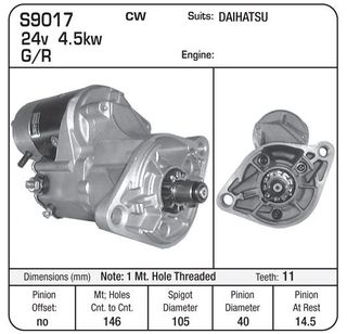 STR 24V TOYOTA B/3B 1 THREAD