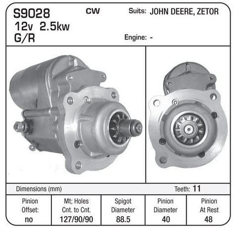 STR 12V 11TH J. DEERE & ZETOR