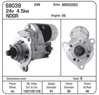 STR 24V 9TH G/R SUIT MERCEDES V8