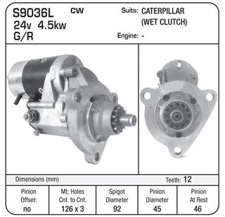 STR 24V G/R SUIT CAT BAT LH(WET)