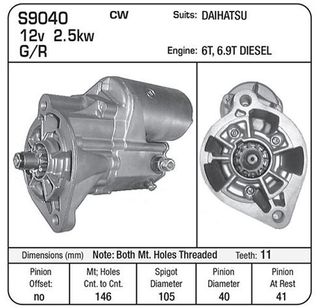 STR 12V 25.KW SUIT TOYOTA B/11/13B/14B