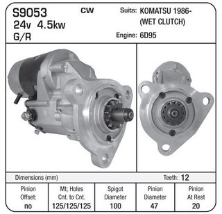 STR 24V 12TH G/R SUIT KOMATSU (wet)