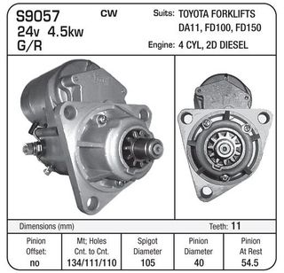 STR N/D 24V 4.5KW SUIT D SERIES