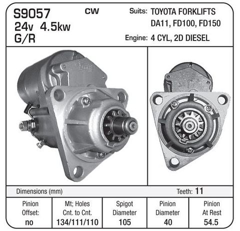 STR N/D 24V 4.5KW SUIT D SERIES
