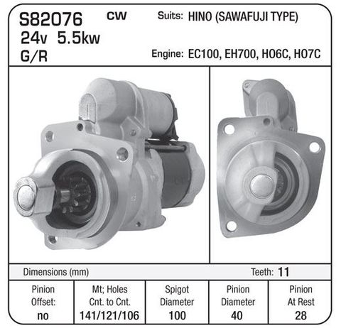 STR HINO SAWAFUJI 24V G/R