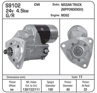 STARTER DENSO G/R SUIT NISSAN MD92