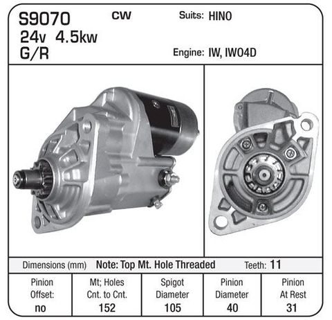 STR DENSO 24V G/R SUIT 1W 11TH