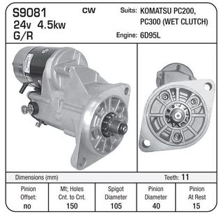 STR 24V (WET)ND SUIT KOMATSU