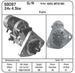 STR 24V ND G/R 4.5KW SUIT KATO