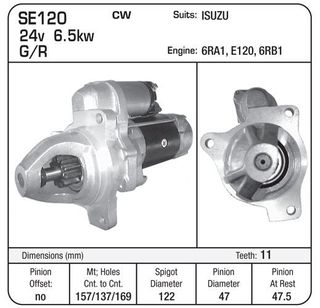STR SUIT E120 6RB1  ISUZU 7.4KW 11TH NIKKO