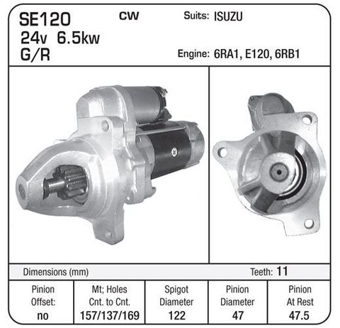 STR SUIT E120 6RB1  ISUZU 7.4KW 11TH NIKKO