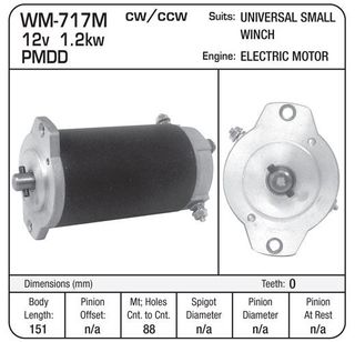 MOTOR ASSY 12V WINCH