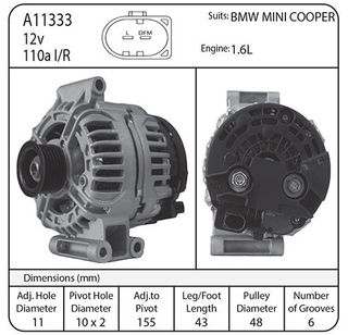 MINI COOPER, MINI ONE 1.6L 2007-08