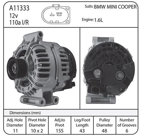 MINI COOPER, MINI ONE 1.6L 2007-08