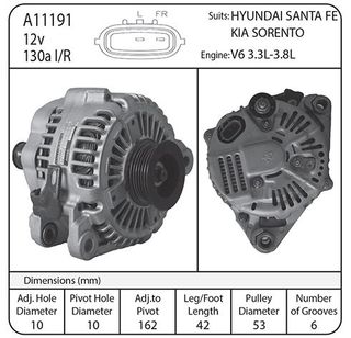 ALT suit HYUNDAI SANTA FE 12V 130AMP IR/IF