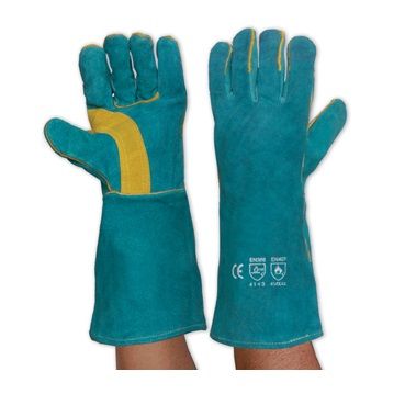 WELDING GLOVES Left Hand Green 2 PER