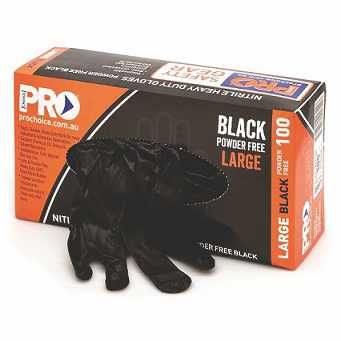 BLACK Extra HDuty Nitrile Glove - 100 PK  X- LARGE