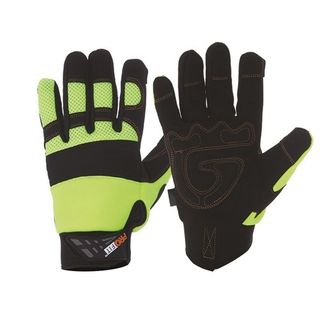 PRO-FIT GRIP FULL FINGER, REINFORCED PALM LGE