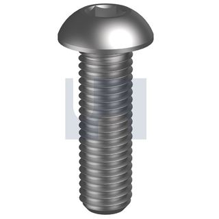 M10 x 50mm Button Head Socket Screw Gr 12.9 PLAIN