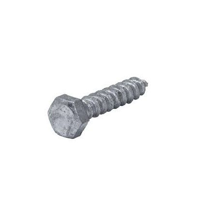 M6 x 25mm Hex Head Coach Screw Galv