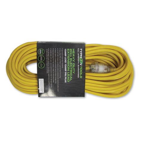 5M EXTENSION LEAD 15amp Lead, 10amp Plug